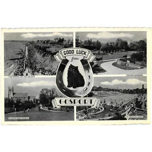 Good Luck from Gosport - Multi-View Postcard
